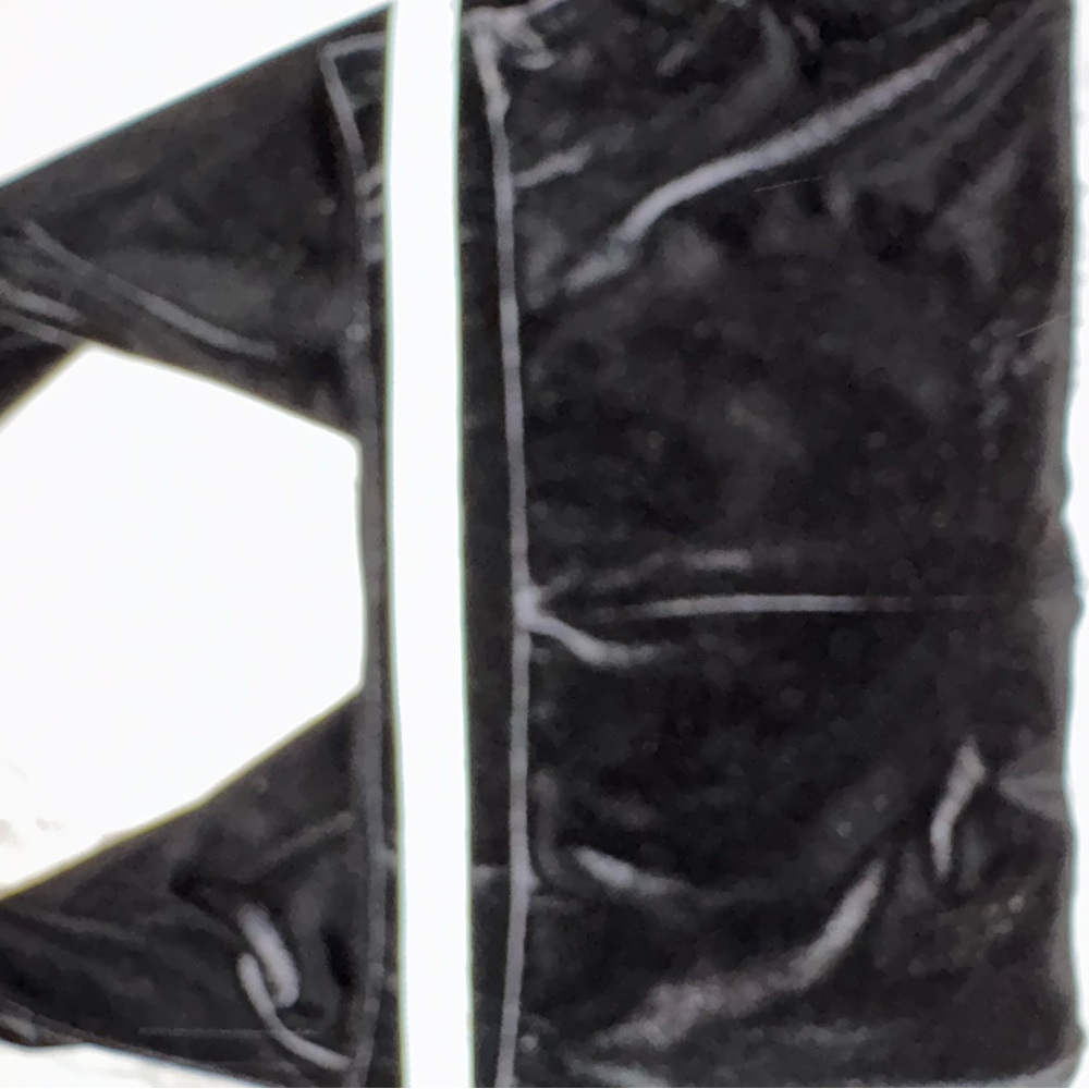 LOFT Black Velvet Leggings